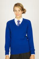 High Tunstall Newly approved royal blue v-neck jumpers