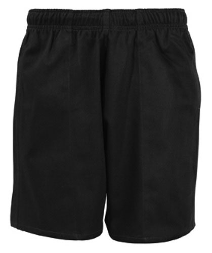 Castle View Sports Shorts - Plain Black : Michael Sehgal and Sons