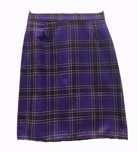 Venerable Bede Approved Tartan Skirt - Pencil skirt with buttoned Waist ...