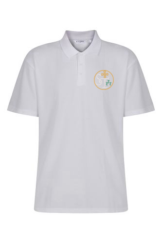 St Teresa's Primary White Polo Shirt with Logo