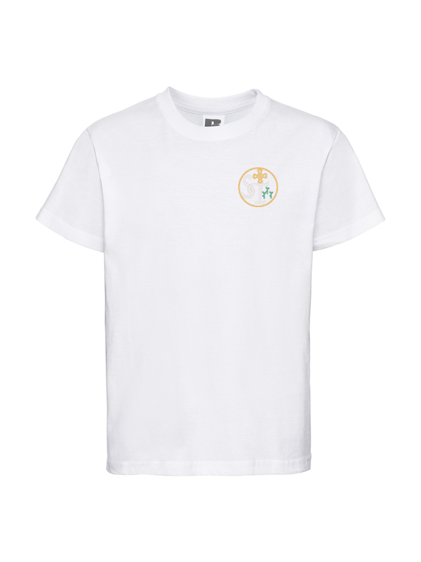 St Teresa's Primary White PE T-shirt