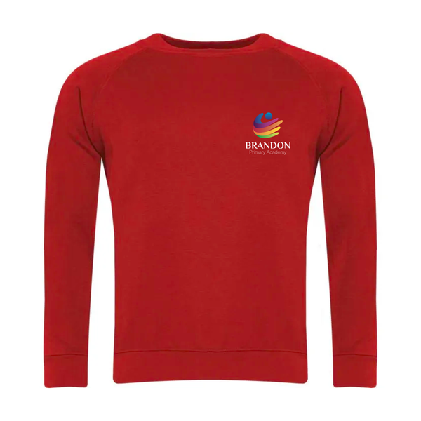 Brandon Primary Academy Red School Sweatshirt with Logo
