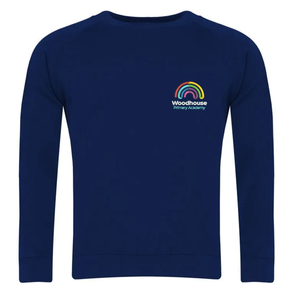 Woodhouse Primary Navy School Sweatshirt with Logo