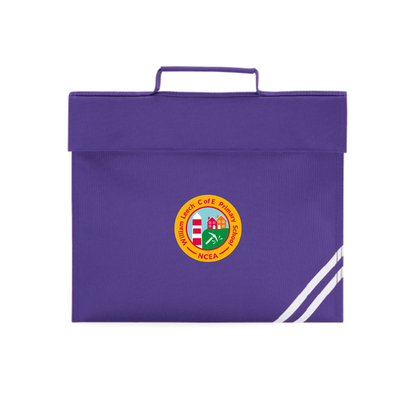 William Leech Primary School Logo Bookbag with reflective strip