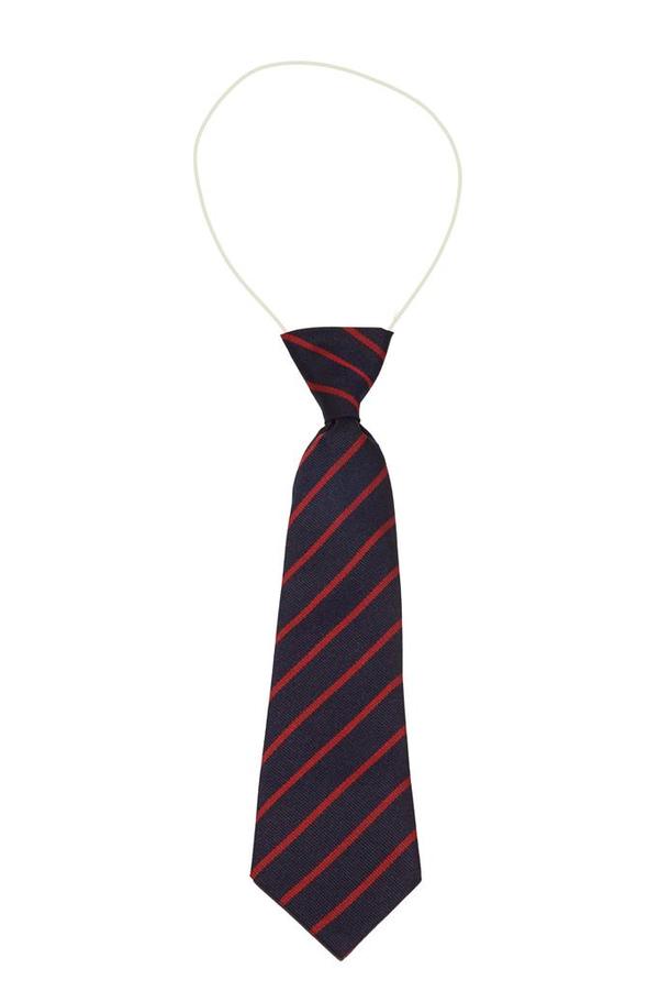Barley Fields Navy and Red Elasticated Tie