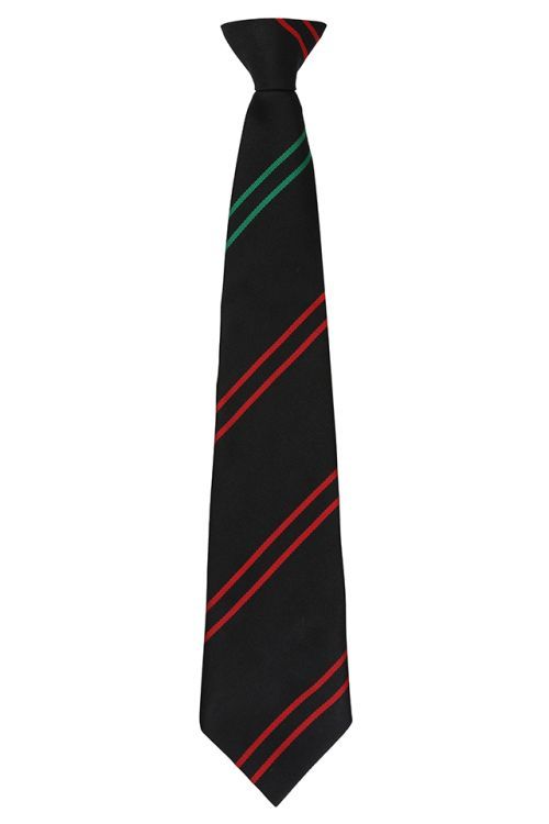 English Martyrs Clip on Tie - Green Stripe (Blessed John Ingram)