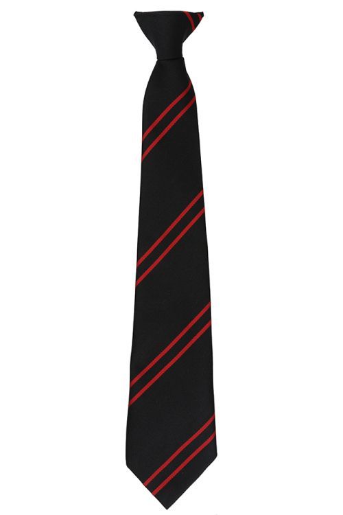 English Martyrs Clip on Tie - Red (St Anne Line)