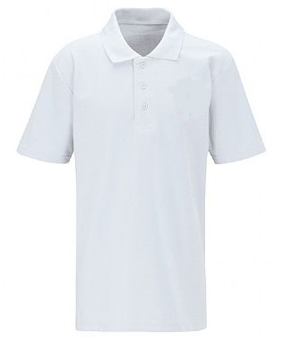 Spring Gardens Primary School Approved Plain White Polo Shirt