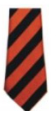 Stokesley School Year 7 (Sept 2024) Orange/black stripe Tie