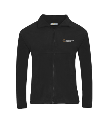 Jesmond Park Academy Outdoor Black Micro Fleece Jacket with Logo (Compulsory)