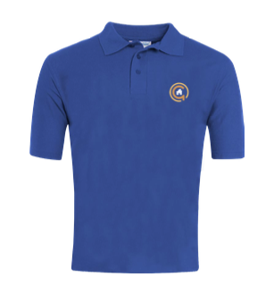 Junior High Academy Royal PE Polo Shirt with Logo (Unisex)