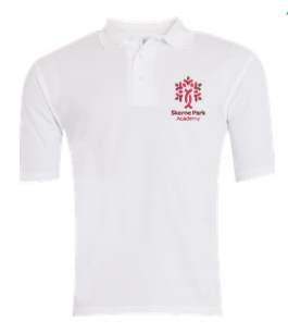 Skerne Park Academy White Polo Shirt with Logo
