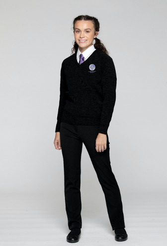 Hummersknott Academy Approved Girls Senior Black GTR Trousers