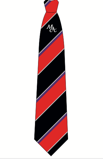 Monkwearmouth Academy Year 9 Red Stripe tie (for Sept 24)