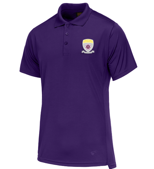 Cardinal Hume Purple Printed PE Polo-shirt