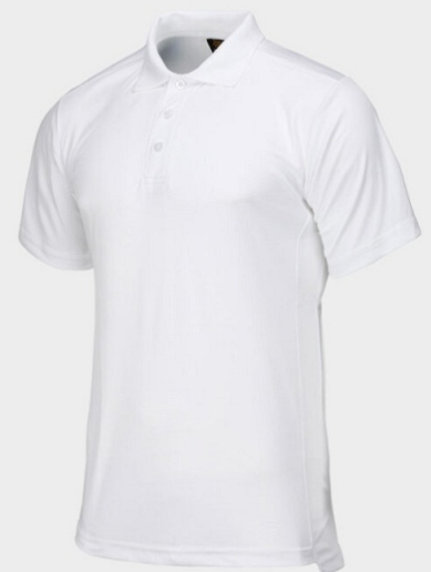 Stokesley School New Plain White Year 7 Gravity PE Polo Shirt 