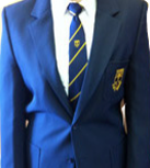 Ian Ramsey Navy Striped Traditional Tie  (Y7 SEPT 25)