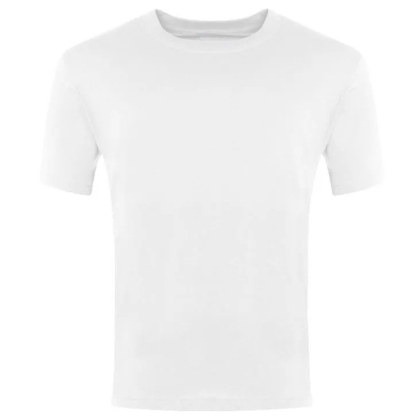 St Cuthbert's Hartlepool Plain White PE T-shirt