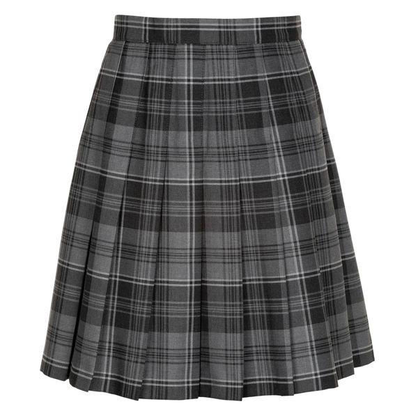 Ian Ramsey Knife Pleat Grey Tartan Skirt