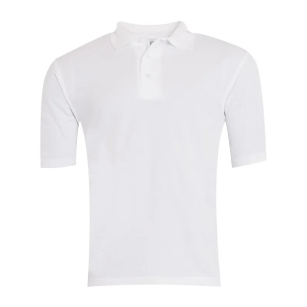 St Mary's Newton Aycliffe Plain White Polo Shirt